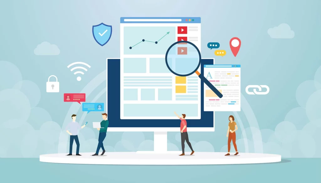A concept that shows a web page