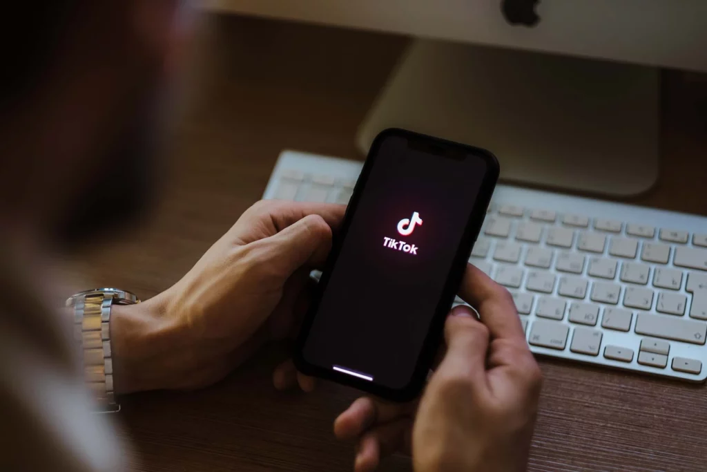 tiktok on the phone