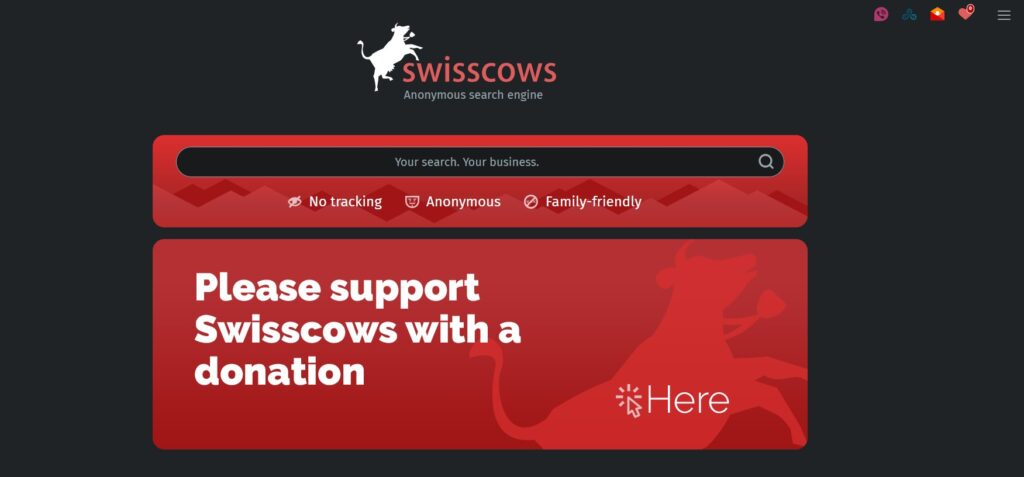 Swisscows web browser